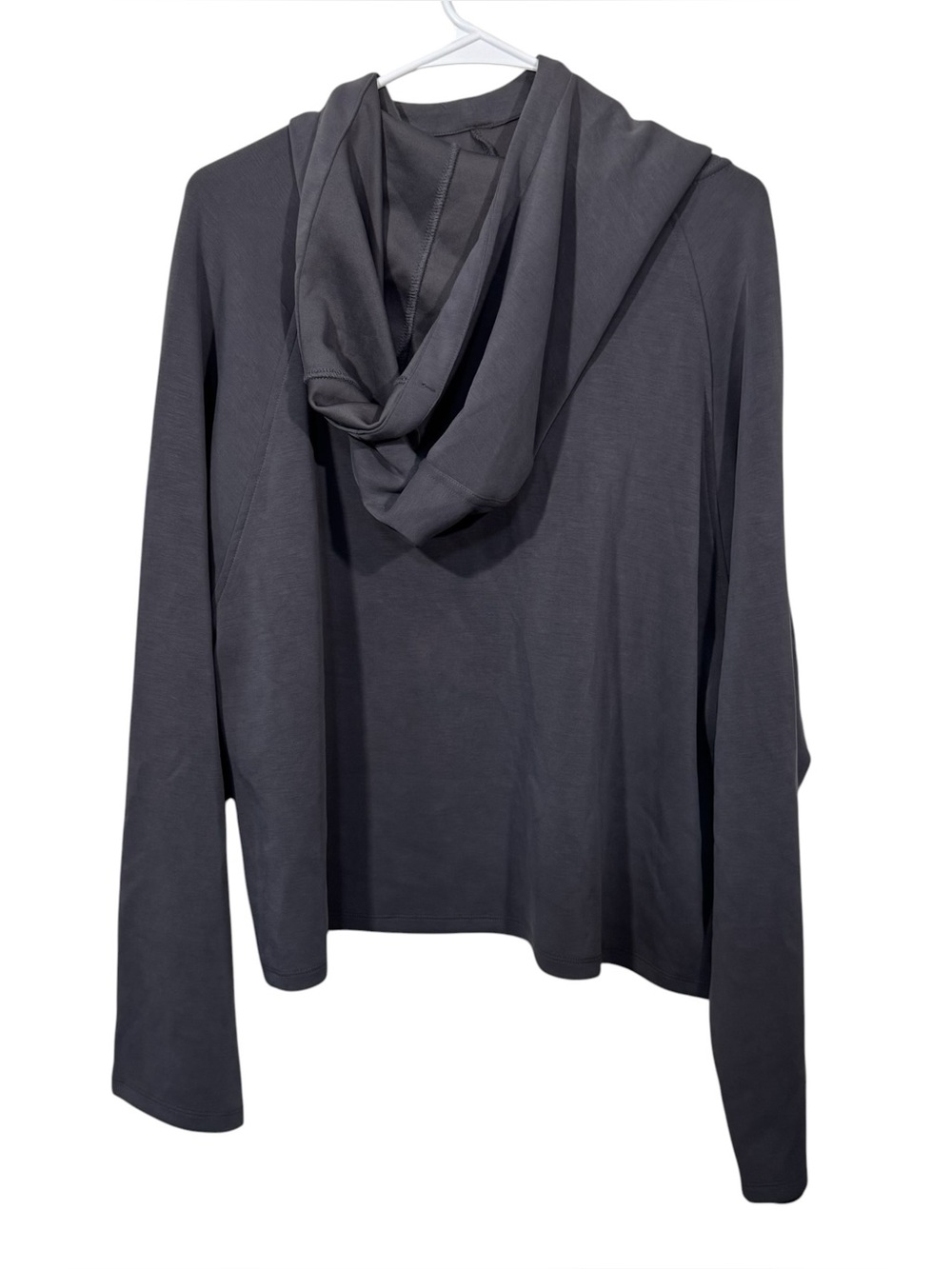 NWT JoyLab Gray Mock Neck Relaxed Fit Plush Pullover Hoodie Sweatshirt - Picture 2 of 5
